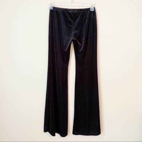 Band of Gypsies Ribbed Flare Black Pants - M - Picture 4 of 13